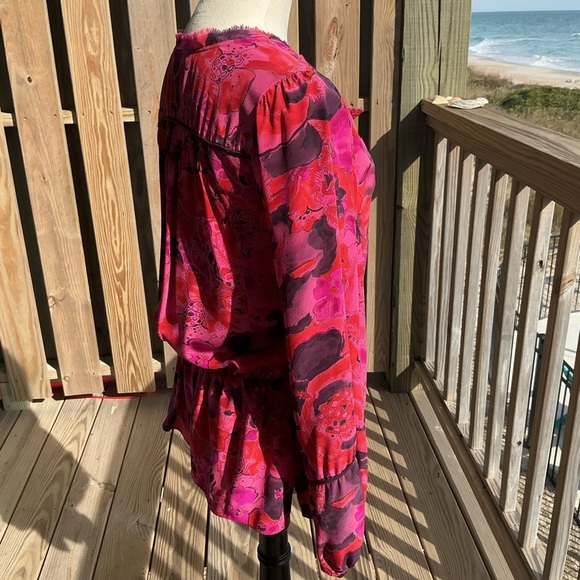 Rebecca Taylor Fuchsia Floral Blouse - Picture 5 of 10